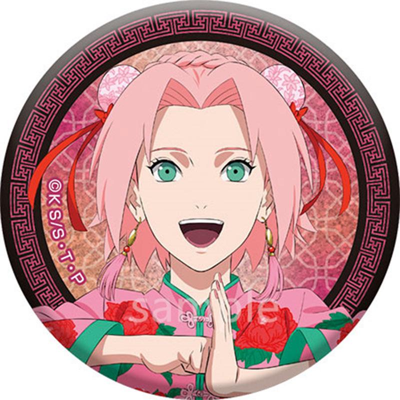 Naruto Uzumaki Sasuke Uchiha Kakashi Hatake Anime Badge Pin Brooch Keychain Accessory Set Collectible Gift for Fans Cosplay
