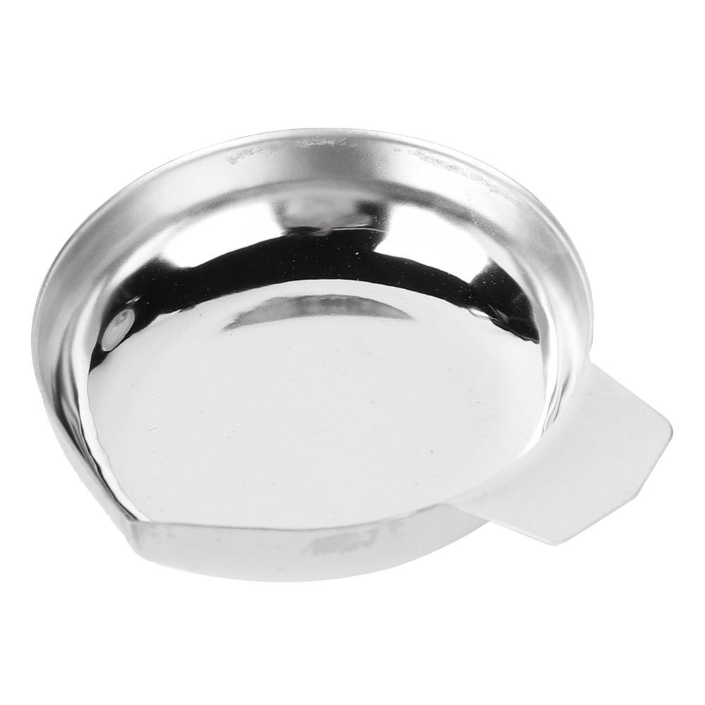 Stainless Steel Electronic Balance Tray Silver Jewelry Scale Pan  for Food Portioning