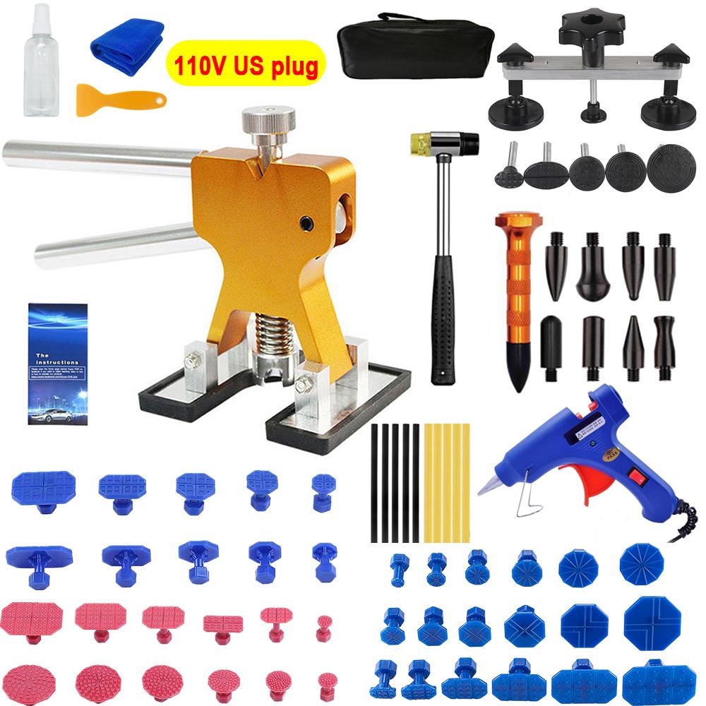 Professional Car Paintless Dent Repair Kit Tools Suction Cup Auto Dent Puller with Glue Puller Tabs Removal Tool for Vehicle Car