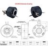 6-12 Circuit High-Speed Conductive Slip Ring, 360-Degree Rotary, 10A, Through-Bore Design