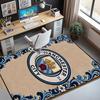 Manchester City FC Pattern Rug, Indoor/Outdoor Mat, for Picnic, Gameroom, Bedroom, Office, Living Room, Home Decor Carpet, Birthday Gift