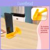 Yellow Plastic Portable Battery Free Speaker Desktop Phone Holder Music For