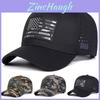Cappellino da Baseball con Bandiera Americana e Rete, Regolabile, per l'Estate e l'Uso Casual