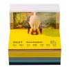 LED Light 2027 Desk Calendar with Artistic 3D Tear-away Feature Perfect for Desktop Organization