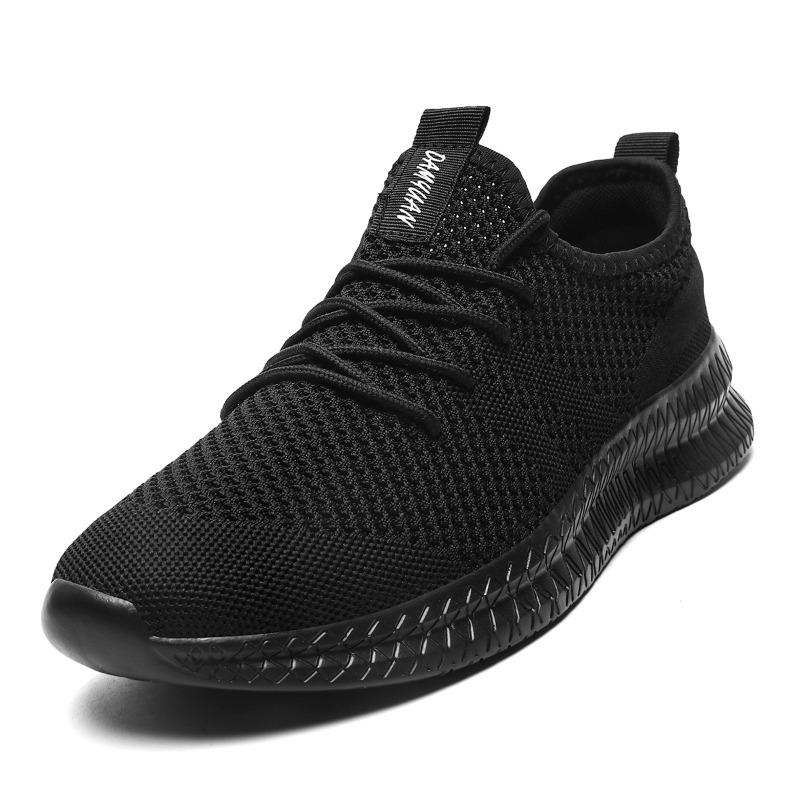 Fujeak-zapatillas de deporte cómodas para hombre, zapatos informales, transpirables, para ocio, de punto, para caminar, deportivas, atléticas