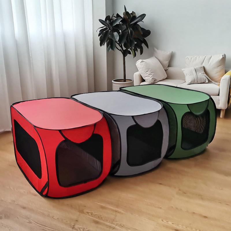 Portable Pets Car Seat Large Dog Cat Bed Pop Up Dog Kennel Indoor Outdoor