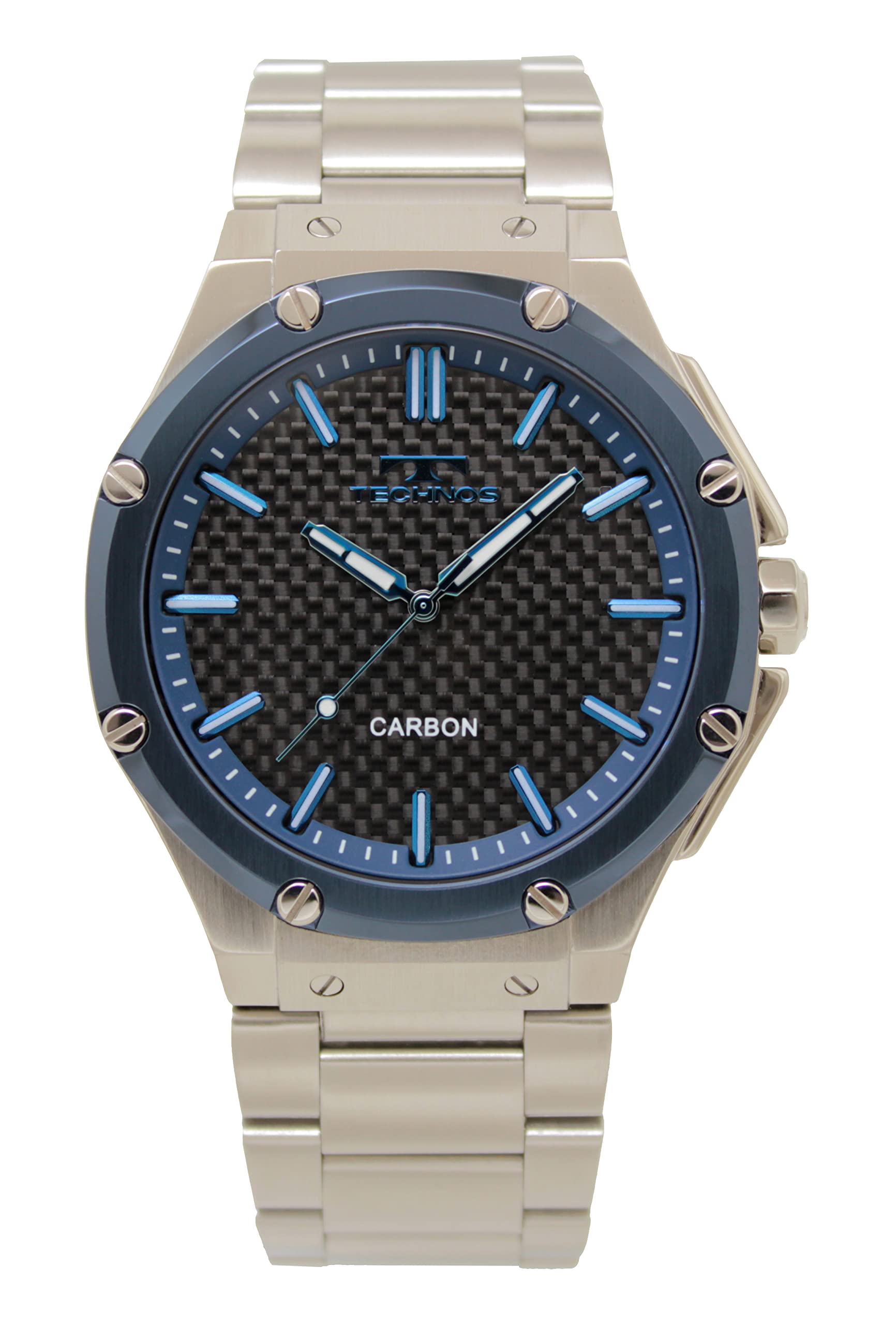 

[Technos] Часы Carbon Dial T6B80NN мужские серебристые