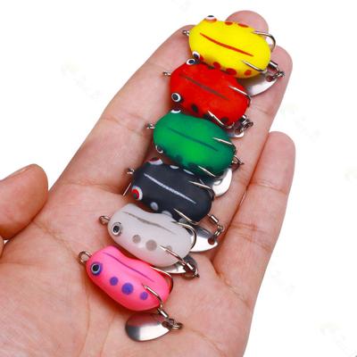 3cm 3.7gThunder Frog Reflective Micro Lure Bait Frog Soft Bait for Carp Fishing Tackle Set