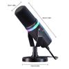 USB XLR Dynamic Gaming Microphone RGB Dynamic Computer Microphone Dynamic Microphone for Streaming Recording