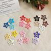 Colorful Star Hair Clips: Cute, Small, Five-Pointed Star BB Clips for Girls' Hair