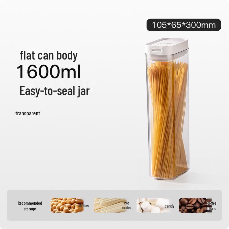 Lebensmittelechter Schnappverschluss-Behälter für Getreide und Trockenwaren - Wasserdichte und feuchtigkeitsdichte Küchenaufbewahrungsbox