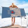 Gray Ginger And Siamese Kittens Cats Beach Towel Soft Microfiber Quick Dry Absorbent Quick Towels For Bath