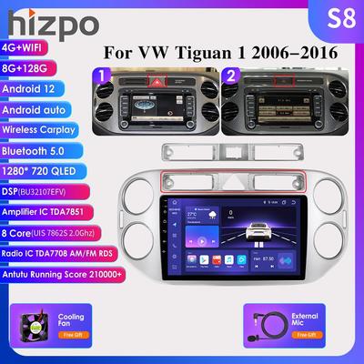 DSP 9 Inch 2din Android Autoradio GPS voor VW Volkswagen Tiguan 1 NF 2006 2008 - 2016 Autoradio Multimedia Videospeler Intelligent Scherm