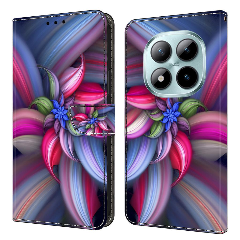 Pouzdro s peněženkou pro Xiaomi Poco M8 5G/Redmi Note 15 5G (Globální)/15 4G (Globální) 3D Vzor PU Kožené Pouzdro na Telefon s Stojánkem