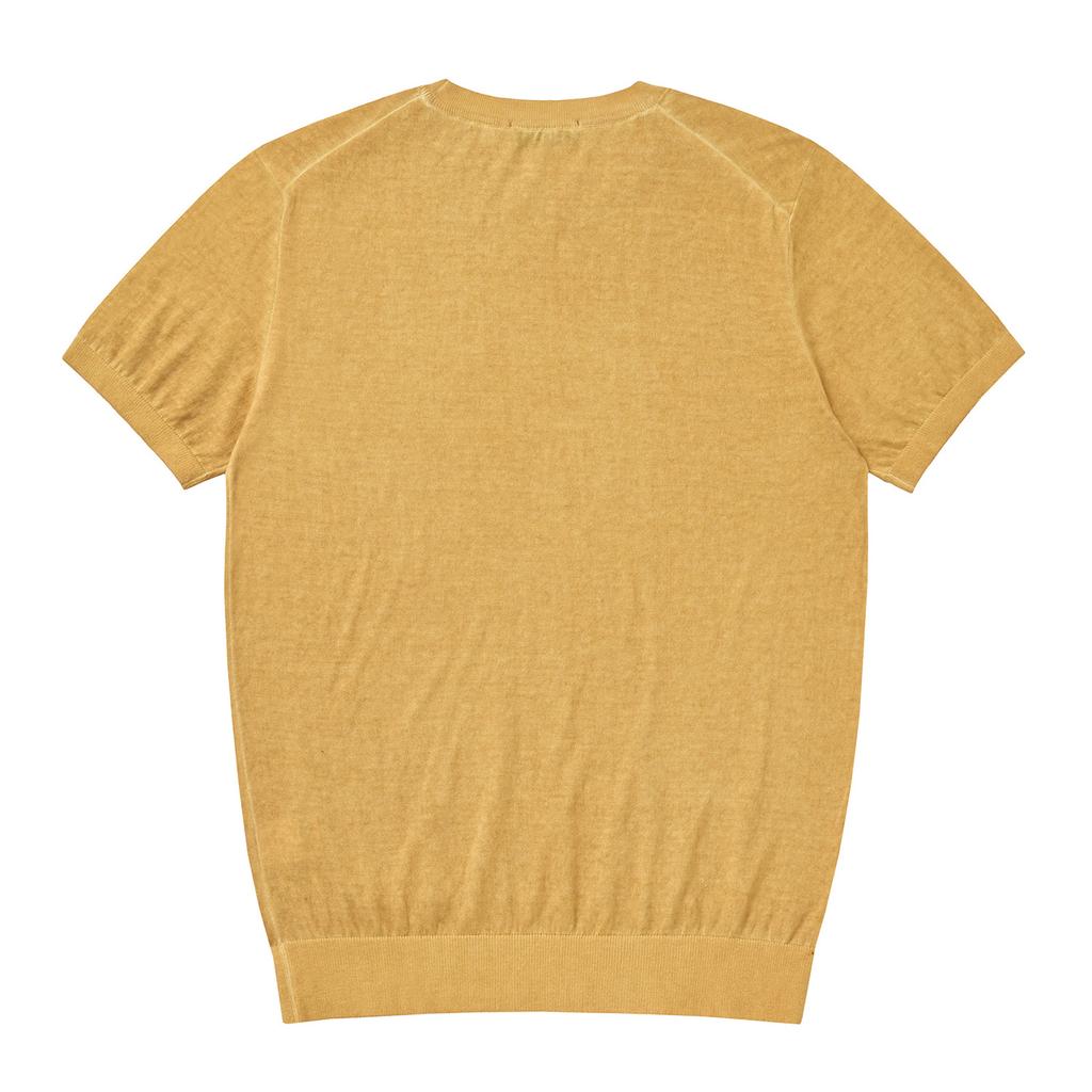 FERRAROMILANO Men'S Round Short Sleeve Sweater Orange (Am0Drd25166)