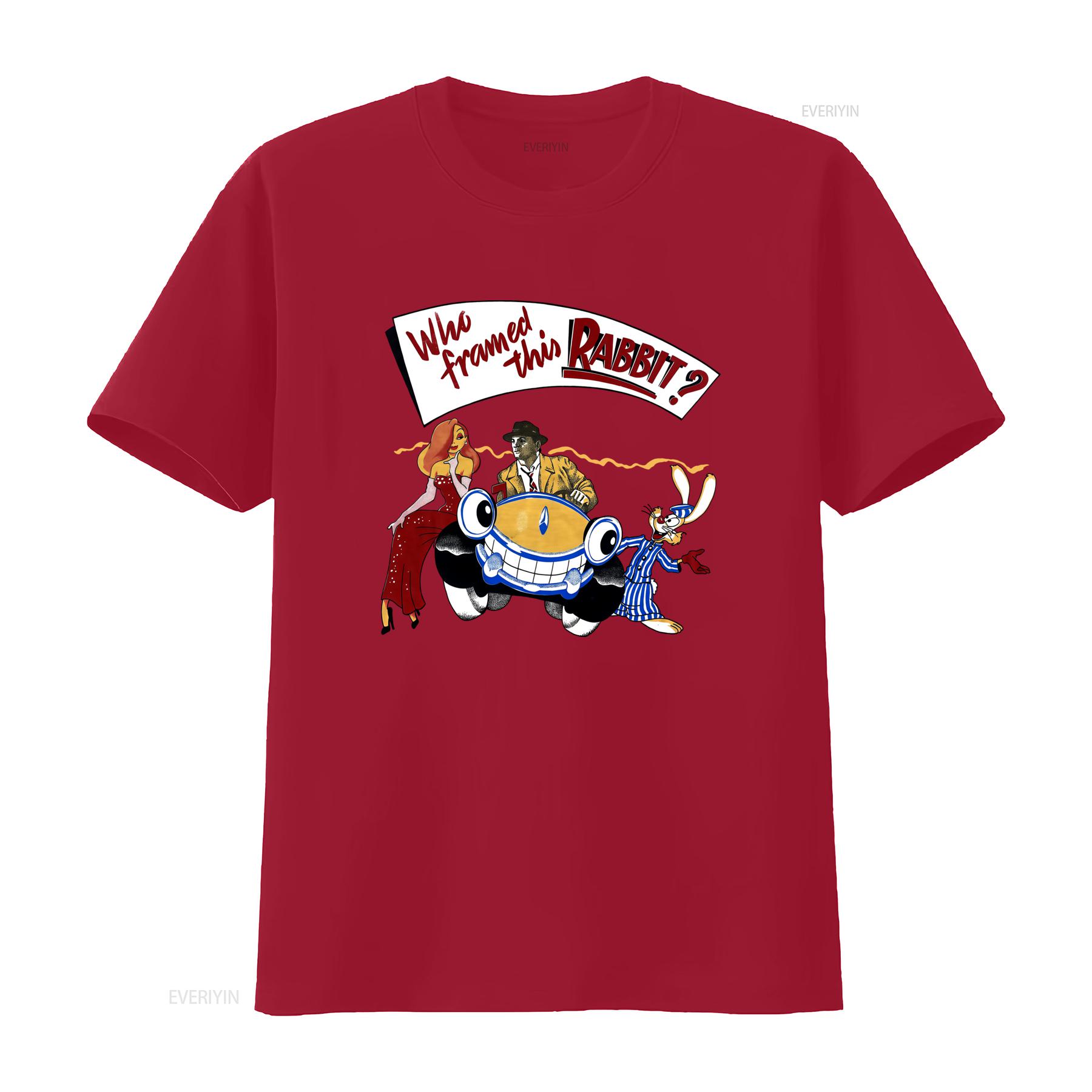 

Who Framed This Rabbit Movie Promo T Shirt Featuring Characters from the Classic Film vintage Washed Stretched fashion Slightly S