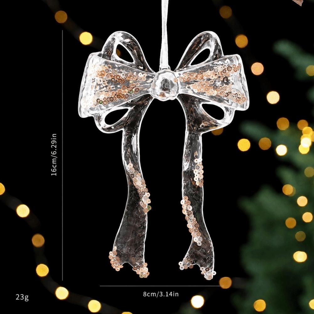 Transparent Christmas Hanging Pendants Lightweight Merry Christmas Ornament Holiday Gift