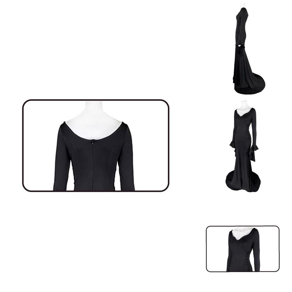 Morticia Addams Dress Sexy Gothic Cosplay Outfit From The Addams Family