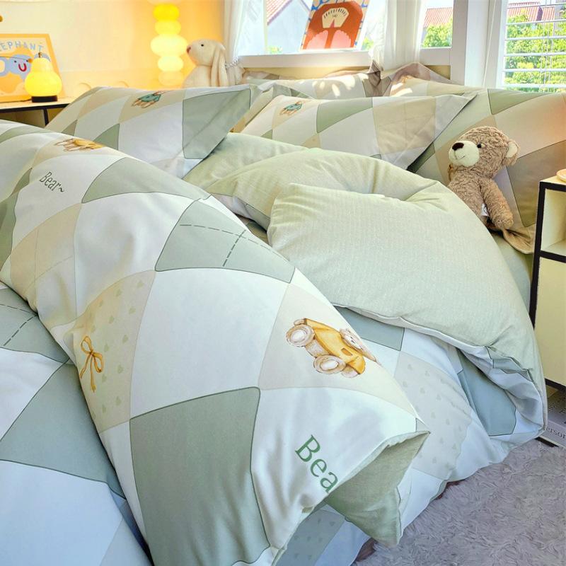 Home Textile Bedding Cotton Pure Cotton4-Pcsquilt Set 3-Pcs Set Winter Class A Maternal And Infant Grade Advanced Sense