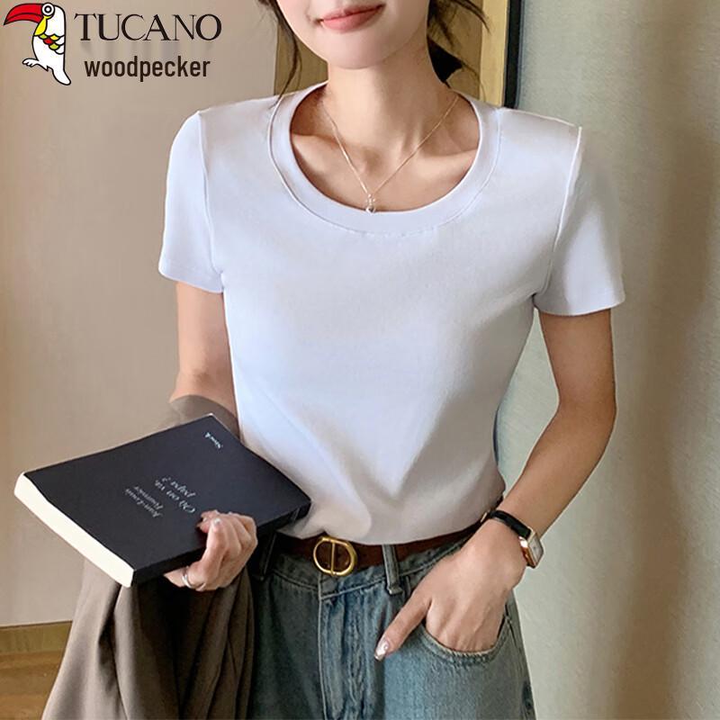 Woodpecker Women's Short Sleeve Round Neck T-Shirt