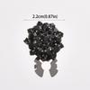 Flower Rhinestone Button Covers Detachable Zinc Zinc Alloy Clip Button Durable Decorative Buttons  Gift