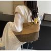 Casual shoulder large capacity bag rope striped design small fresh bag portable tote bag Han Fan fashion