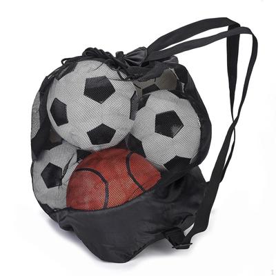 Football Mesh Ball Bag Drawstring Carry Swimming Equipment Storage