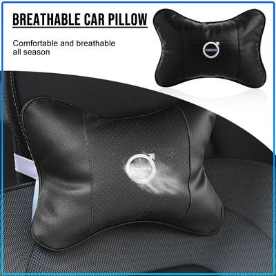 1/2Pcs Car Interior Headrest Seat Head Support Neck Pillow Goods For 240 C70 S40 S50 S60 S70 S80 S90 V40 V50 V60 V90 XC40 XC60 XC90 Vnl Truck