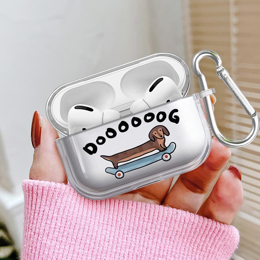 Cute Duck Dog Clear Earphone Cases Cover Case For Airpods 4 Pro2 Pro3 Pro 1 2 3