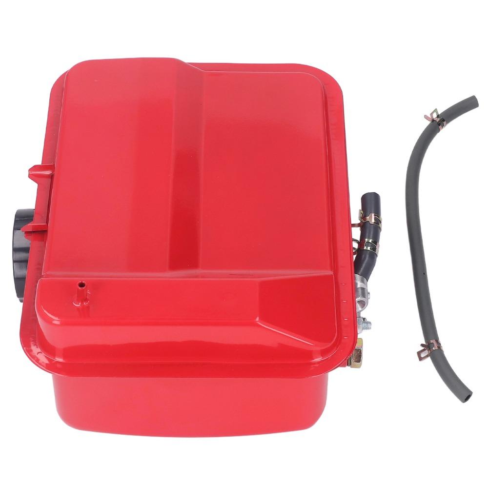 Iron Diesel Fuel Tank Red Portable Diesel Tank Durable Fuel Tank Assembly for 186F 188F 192F 195F