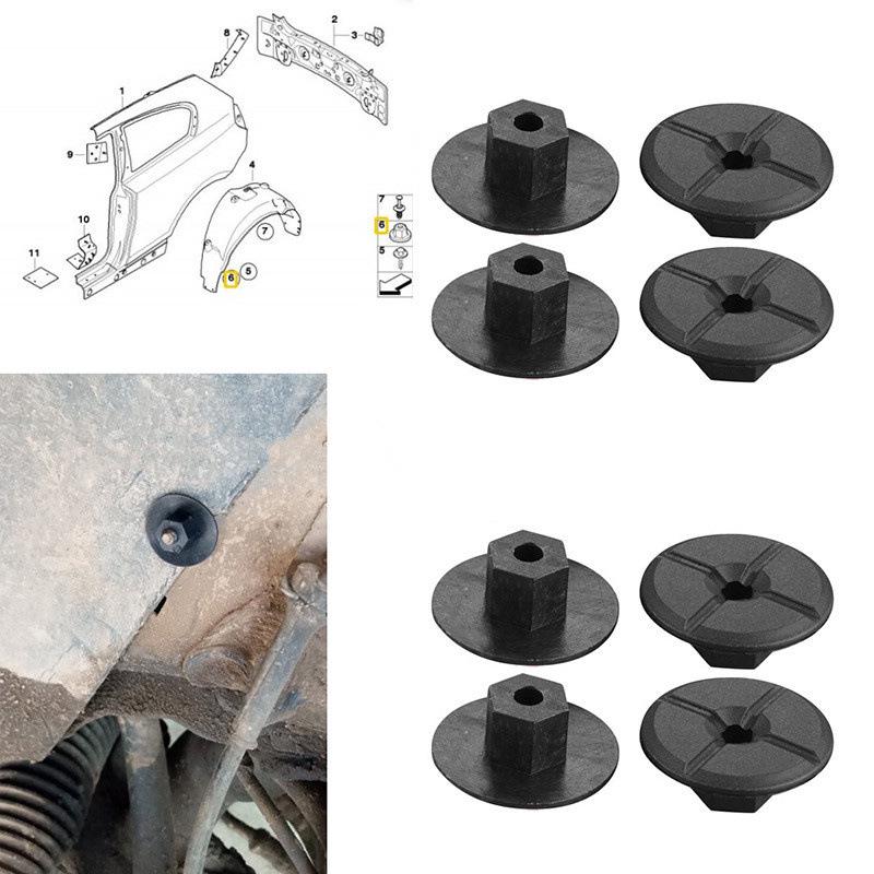 Mercedes-Benz Snap Nut Fender Clips & Self-Tapping Screw Holders Plastic