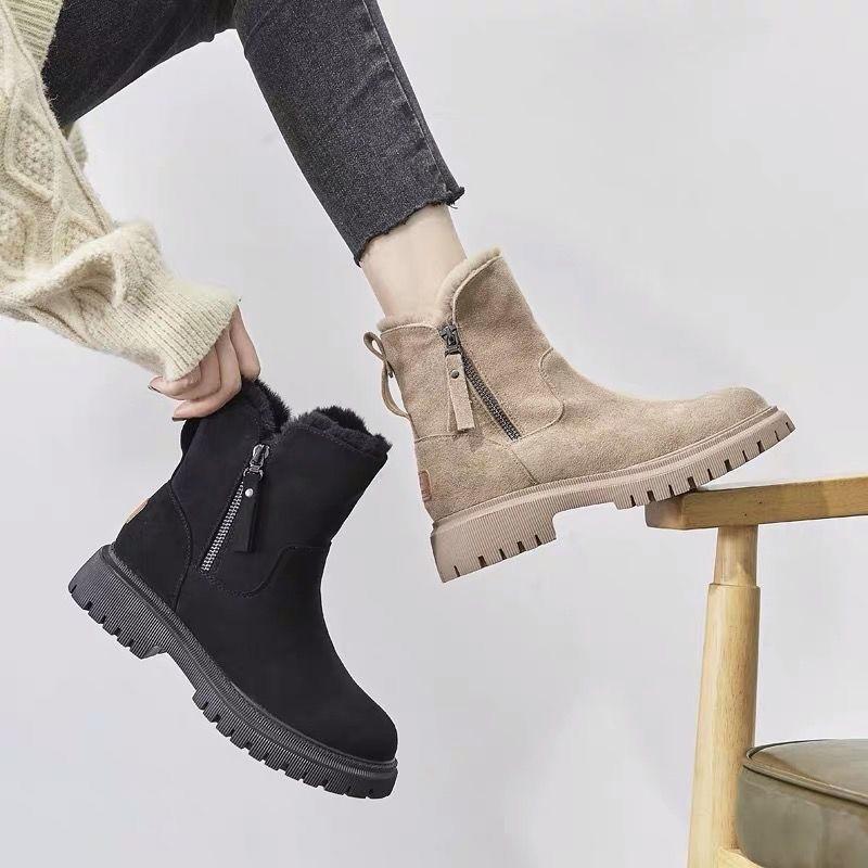Women's Snow Boots 2025 Winter New Arrival Fleece-Lined Women's Shoes Warm Boots Thickened Cotton Shoes Women's Boots