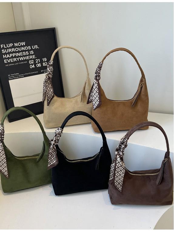 

Женская трендовая сумка 2025 года для ношения в руке и на плече - Модная, универсальная, высококлассный аксессуар для通勤 чёрный