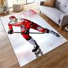 Hockey Player Red Uniform Carpet Suitable As a Non-slip Mat for the Living Room or Bedroom Sofa