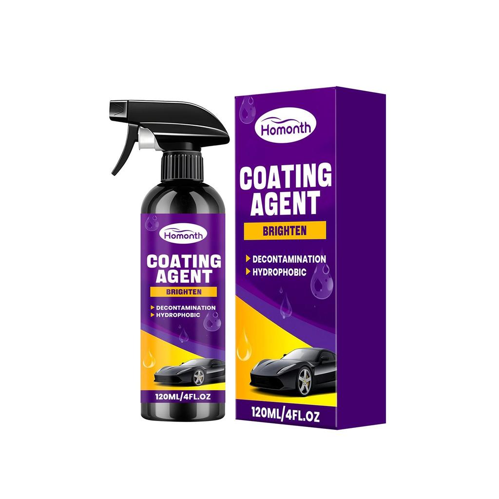 HOMONTH Car Coating Agent - Daily Cleaner & Hydrophobic Protectant for Enhanced Gloss on Car Paint.