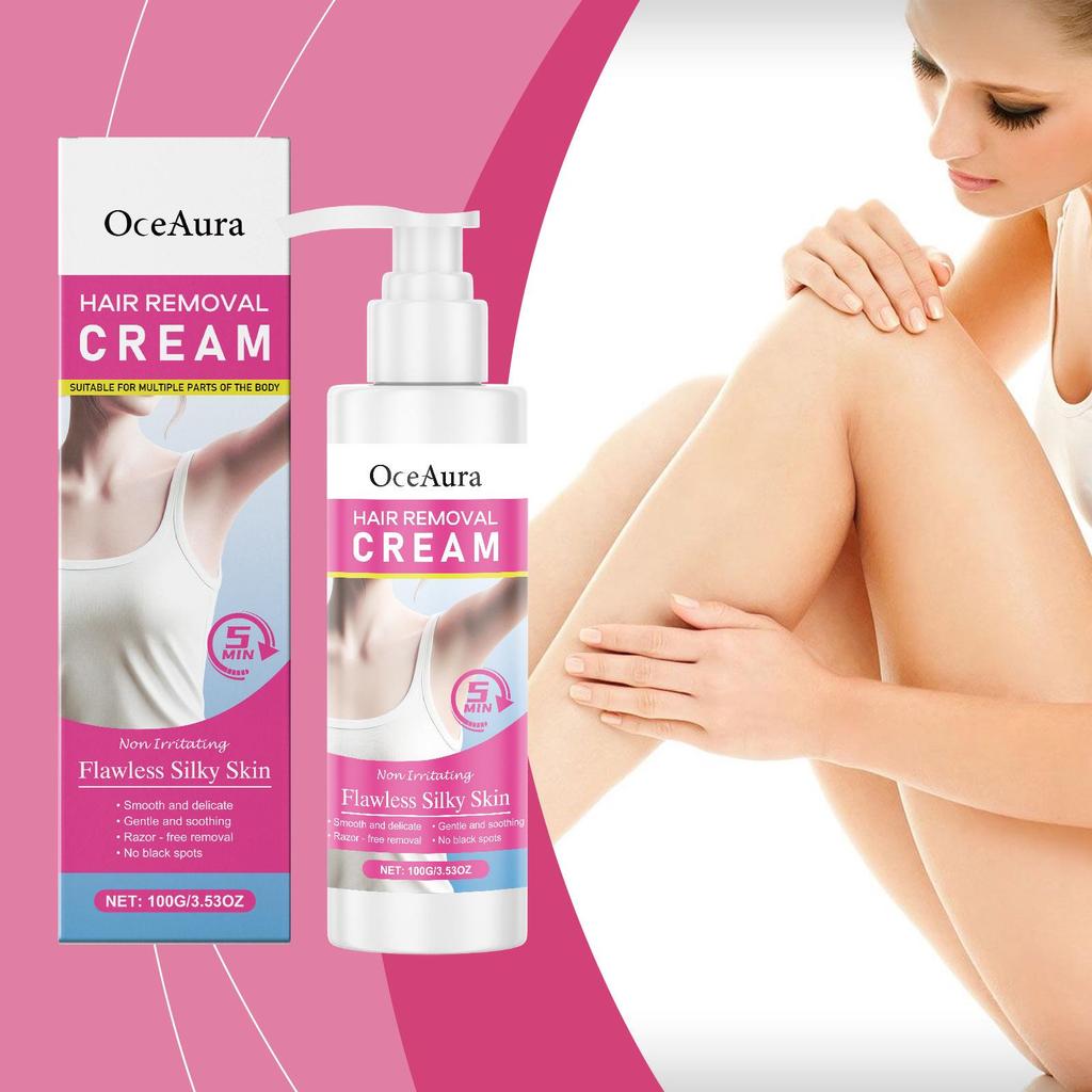 OceAura Crema Depilatoria Delicata per una Pelle Morbida e Liscia