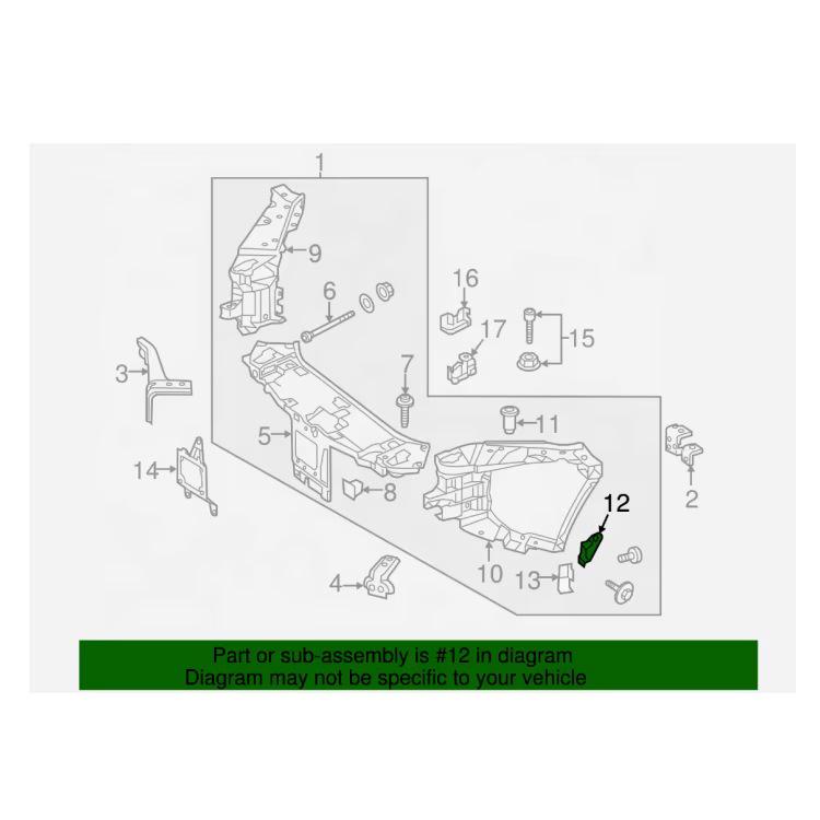 Mercedes-Benz S-Class W222 Headlight Frame Bracket (2014-21) 2226260113/2226260213