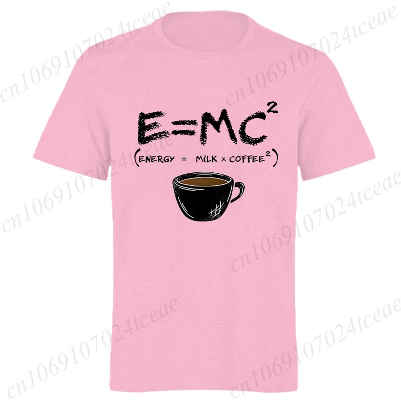 Formula Science Coffee E MC Equation Unisex T-Shirt, Energy Milk Coffee T-Shirts,Vintage T Shirts,short Sleeve Shirts for Men