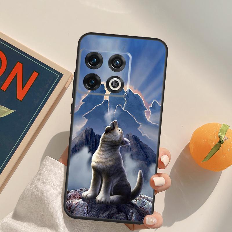 Animal Wolf Howling Case For OnePlus 13T 10T 10R 12R 13R 15 13 12 11 10 9 Pro Nord CE 5 2 3 4 Lite N20 N30 Cover