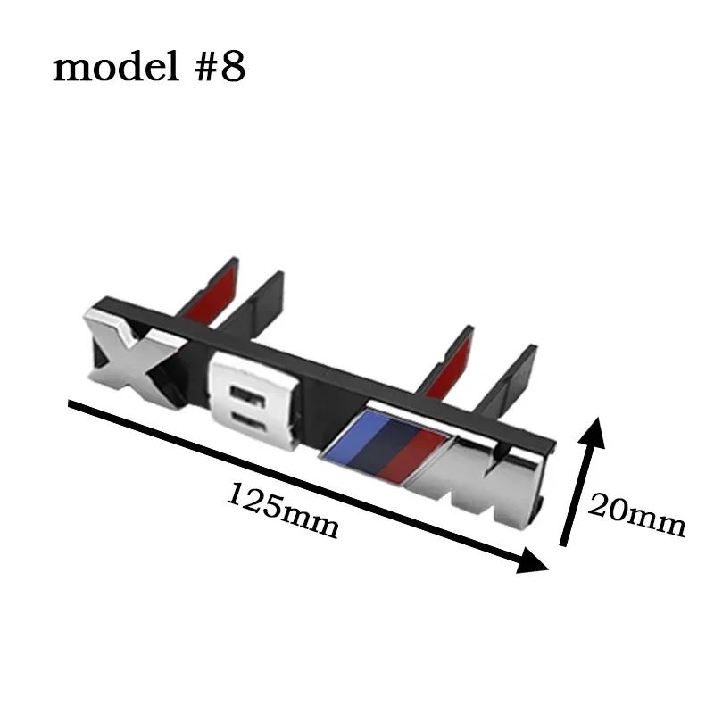 -BMW M Logo 3D Frontgrill Plakette Emblem Für X1 X2 X3 X4 X5 X6 X7 X8 E84 E83 F39 F10 F30 G11 G07 G80 G60 E60 E46 Auto Zubehör