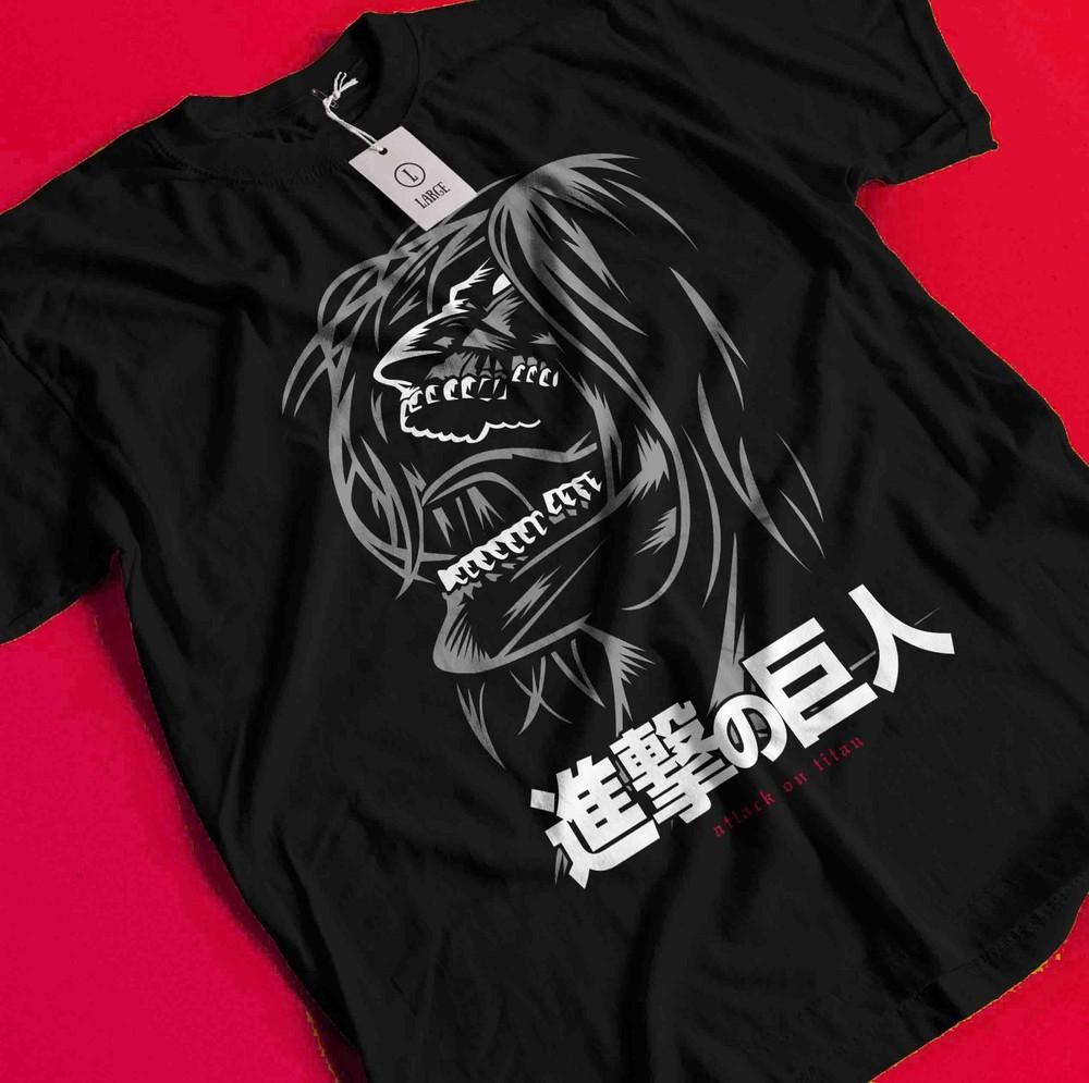

Attack on Titan T-Shirt Mikasa Anime Eren AOT Levi SNK Manga Graphic Unisex Tee BB188 4XL