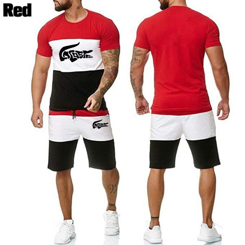 2023 Nou colorat Y2K Trening Bărbați Set Tricou Jogging Anima 3d Imprimare Haine pentru Bărbat Tricou Vară Tricou Costum Scurt 2 Piese
