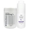 Moeta The New Healing's White Bleach 500g + Aomori Oxidant Cream 6% Oxidizer 1000ml 1 Pcs
