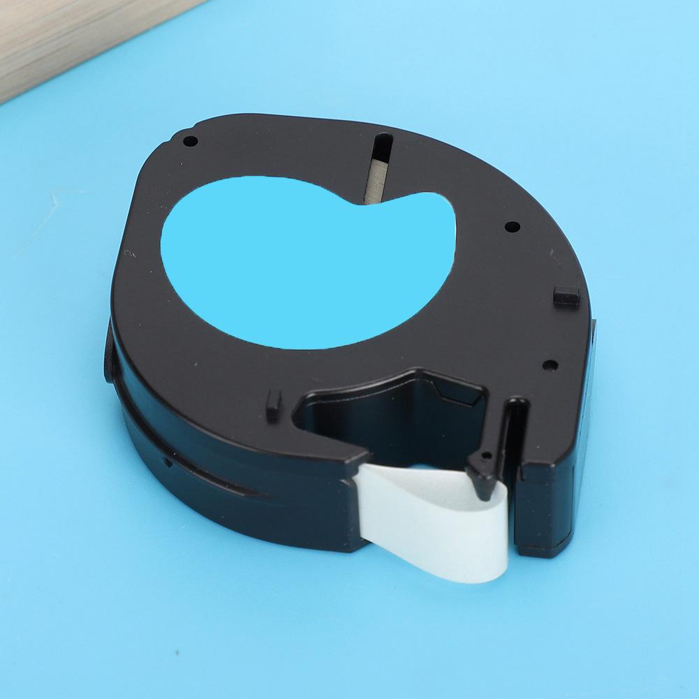 Label Tape Ribbon for  Sticker Office Supplies LT‑12mm Black On Transparent 12267)