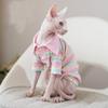 Summer Cotton Pet Cat Clothes for Cats Gotas Mascotas Clothing Sweet Stripe Puppy Sphynx Cat Katten Vest Shirt Ubranie Dla Kota