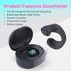 Tiktok BT Smart Scrolling Ring Remote Page Turner with Cell Phone Stands Wireless Camera Shutter Selfie Button - for iPhone iPad Android (Black)