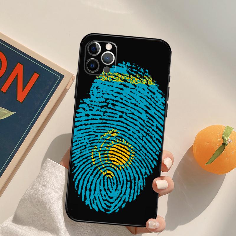 Kazakhstan Flag Art Case For iPhone 13 12 Mini SE 2020 SE 2022 6S 7 8 Plus X XR XS Max 11 12 13 Pro Max Capa