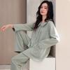 Pajamas Women'S Spring And Autumn Thickened Pure Cotton Long-Sleeved Women'S Autumn And Winter Padded Cotton Can Be Worn Outside Air Cotton
