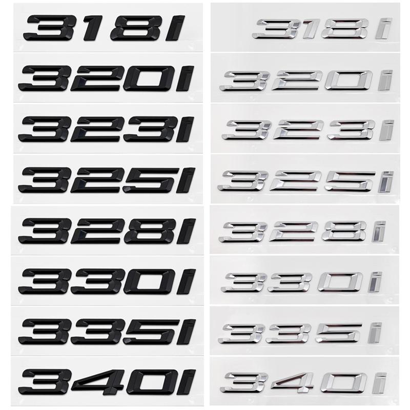 3D ABS Auto Stamm Buchstaben Logo Abzeichen Emblem Aufkleber Aufkleber Für BMW 3 Serie 320i 325i 328i 330i 335i 318i E90 F30 F31 F34