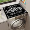 Diatom Mud Drum Washing Machine Cover: Modern, Water-Absorbing, Quick-Drying, Dustproof Pad for Refrigerator.
